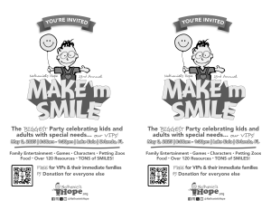 MAKE 'm SMILE Orlando Promotional Material