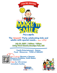 MAKE 'm SMILE Minnesota Full Sheet Flyer