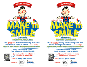 Make m Smile 2024 North Carolina half sheet flyers