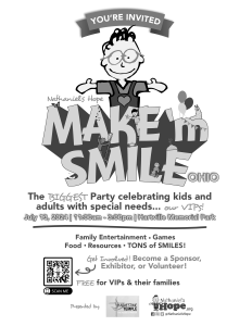 Make 'm SMile Ohio Full Sheet Black and White Flyer