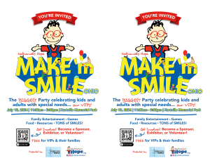 MAKE 'm SMILE Ohio 2024 half sheet colored flyers