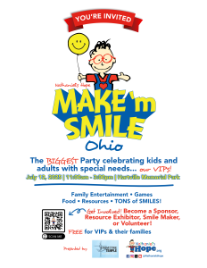 MAKE 'm SMILE Ohio Promotional Materials