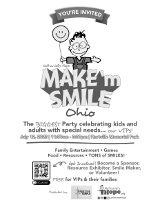 MAKE 'm SMILE Ohio Promotional Materials